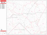 Silver Spring Wall Map Zip Code
